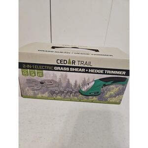 Cedar Trail 2-in-1 Electric Grass Shear & Hedge Trimmer 1000RPM/5 Hrs Lightweigt